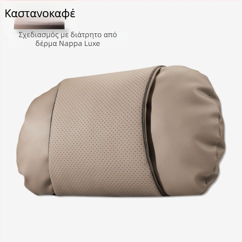 Μαξιλαράκι προσκέφαλου αυτοκινήτου με δέρμα Nappa, γέμισμα από βαμβάκι-σύννεφο, καθολική εφαρμογή, προσαρμογή