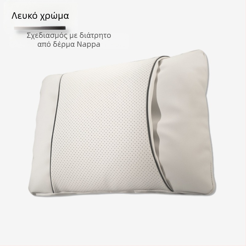 Μαξιλαράκι προσκέφαλου αυτοκινήτου με δέρμα Nappa, γέμισμα από βαμβάκι-σύννεφο, καθολική εφαρμογή, προσαρμογή