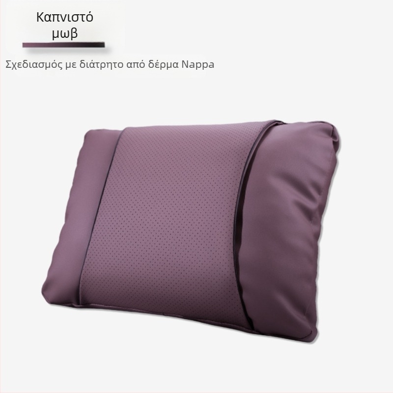 Μαξιλαράκι προσκέφαλου αυτοκινήτου με δέρμα Nappa, γέμισμα από βαμβάκι-σύννεφο, καθολική εφαρμογή, προσαρμογή