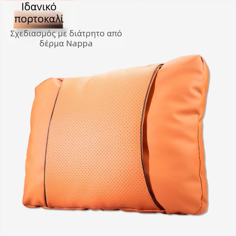 Μαξιλαράκι προσκέφαλου αυτοκινήτου με δέρμα Nappa, γέμισμα από βαμβάκι-σύννεφο, καθολική εφαρμογή, προσαρμογή