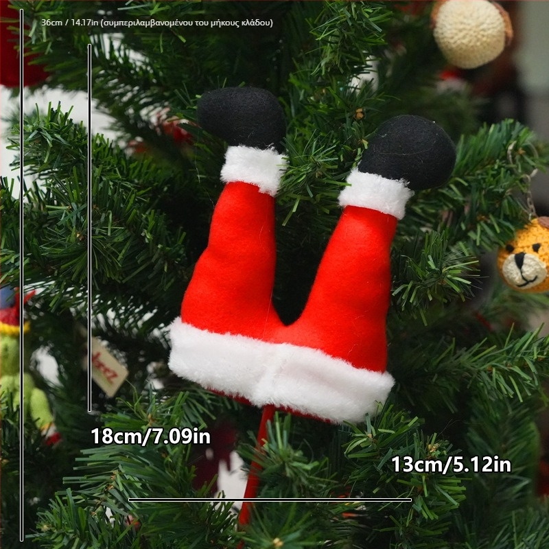 Χριστουγεννιάτικα διακοσμητικά για το δέντρο — Μοντέρνο καλλιτεχνικό στυλ, Συμβατό με διατάξεις βάζων, Υλικά: Πλαστικό, Σίδηρος, Υφάσματα