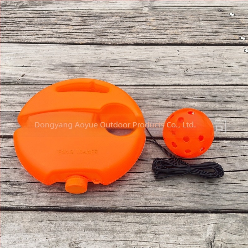 Μονοπρόσωπος εκπαιδευτής pickleball με 40 οπές — σετ ανάκλασης με σκοινί, PTE υλικό, περίπου 0,15 kg, διαφανής σακούλα