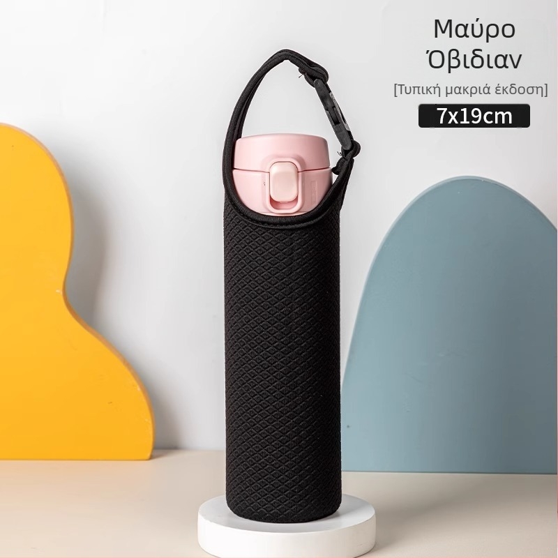 Οικουμενικό PU δερμάτινο κάλυμμα ποτηριού με θερμομόνωση, προστασία από εγκαύματα και πτώσεις, φορητό