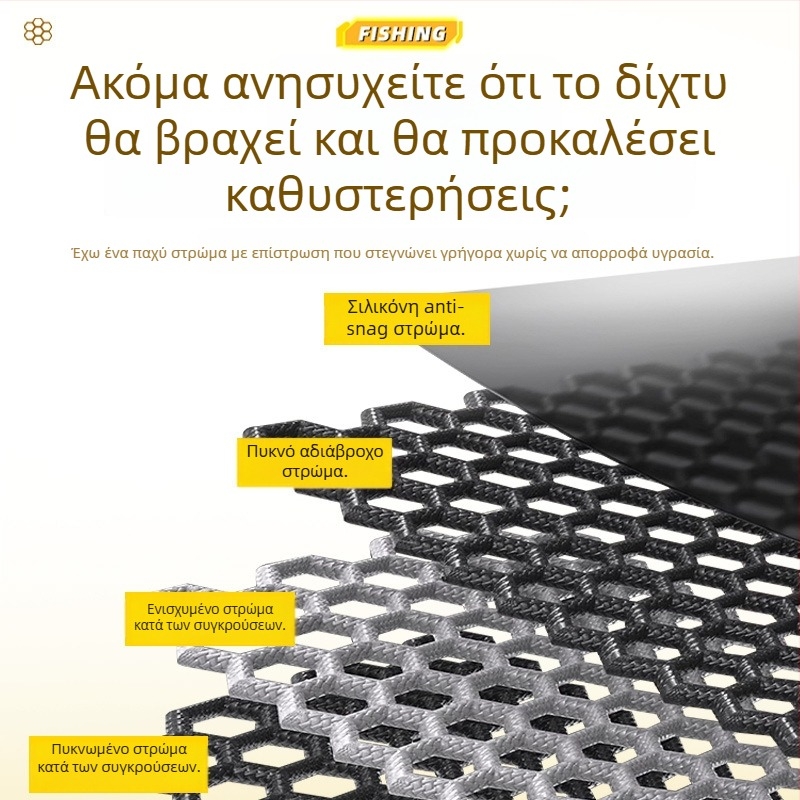 Tab Προστασία Αλιείας από Νάιλον – Μετακινούμενη Μίνι Τσάντα Ψαριών για Άγρια Αλιεία