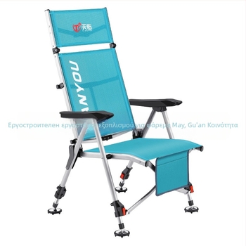 Καρέκλα ψαρέματος Ευρωπαϊκού στυλ, αναδιπλόμενη, φορητή, για όλα τα εδάφη — Ατσάλι από άνθρακα, Tianyou