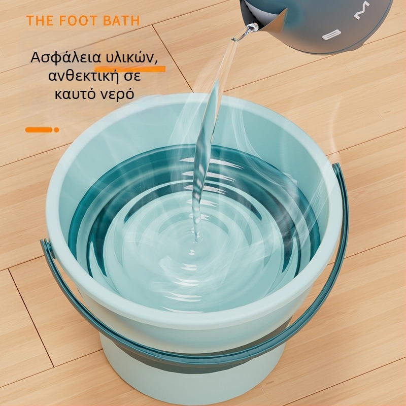 Αναδιπλόμενος κουβάς για εξωτερική χρήση - φορητός PP πλαστικός κουβάς, Xin cong, κυκλοφόρησε το 2023, 0,1 кг