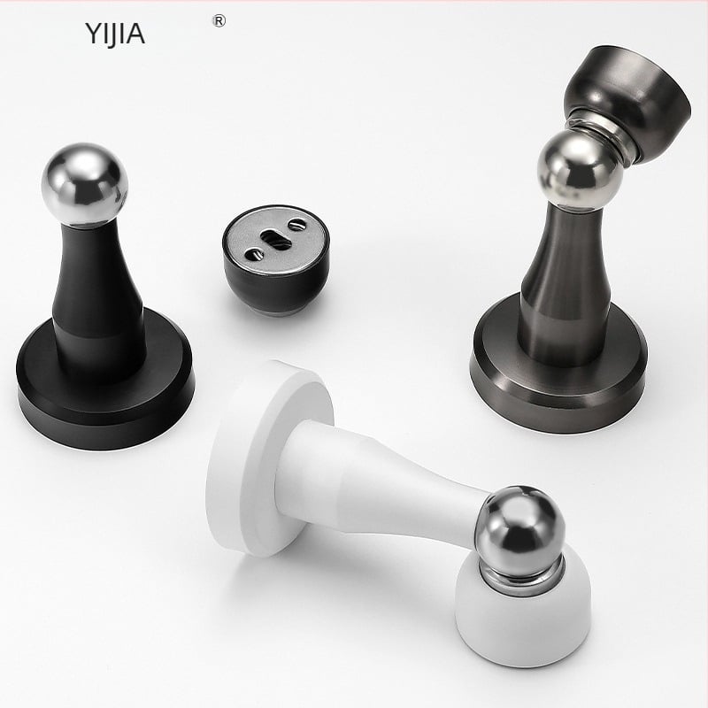 Yi Jia MX-109 Προστατευτής πόρτας, κράμα ψευδάργύρου, ηλεκτροπλατιωμένη επιφάνεια, τοποθέτηση σε τοίχο, χειροκίνητος έλεγχος, μοντέρνος μινιμαλισμός