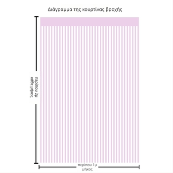 Διακοσμητική κουρτίνα με λέιζερ φούντες, μοντέρνο μινιμαλιστικό στυλ, μάρκα Unique, υλικό: Άλλο