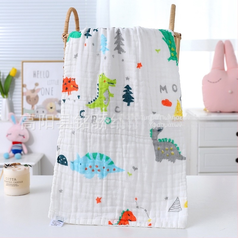 Πετσέτα μπάνιου από γάζα, 6 στρώσεων, 99% βαμβάκι, μονή νήμα, δυνατή εκτύπωση λογότυπου