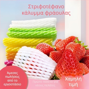 Κάλυμμα φρούτων από διχτυωτό υλικό με EPE μαργαριταριώδη αφρό, αναπνέον, παχύτερη προστασία για φρέσκα φρούτα και λαχανικά