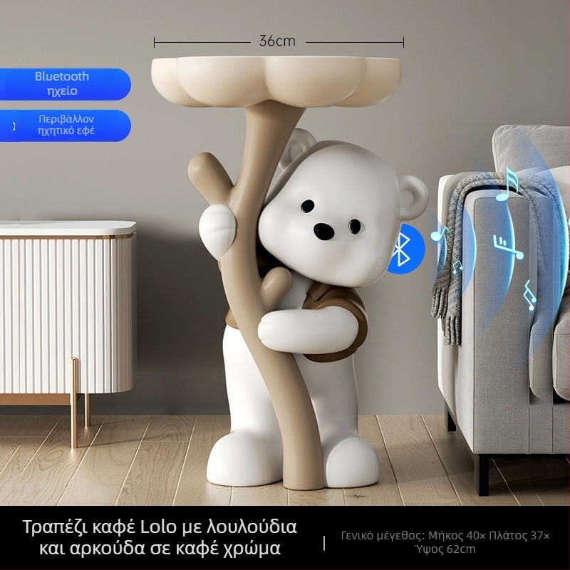 Φιγούρα αρκούδας από ρητίνη - επιδαπέδια, μοντέρνος διακοσμητικός χώρου, Yongbo, ημιχειροκίνητη κατασκευή, επιχειρηματικό δώρο