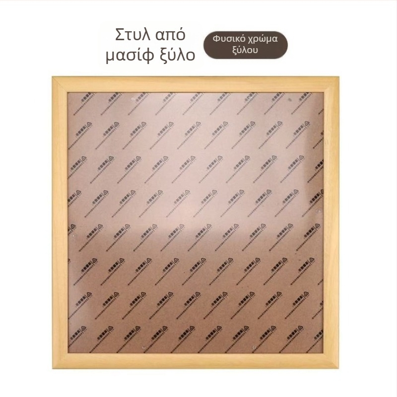 4 τεμάχια κάδρων εικόνων, τετράγωνου σχήματος, από μασίφ ξύλο και συνθετικό ξύλο, για κινεζική ζωγραφική και καλλιγραφία