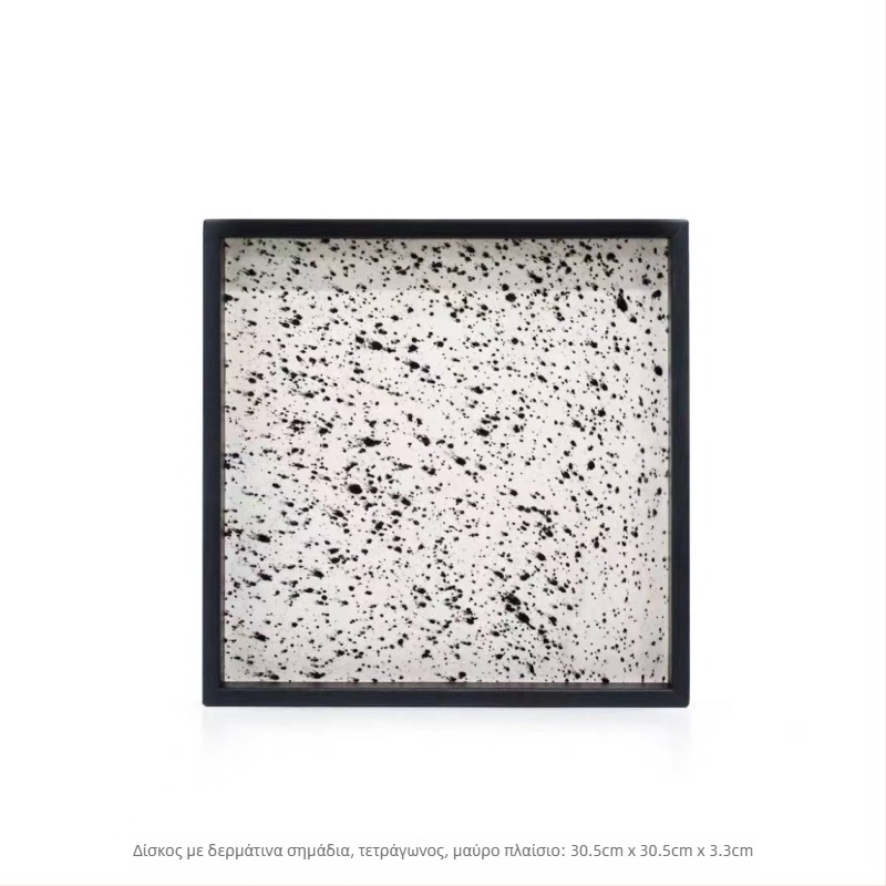 Ξύλινος δίσκος γραφείου με inlay — μοντέρνος μινιμαλιστικός σχεδιασμός για αποθήκευση και διακόσμηση, χωρίς παραμετροποίηση