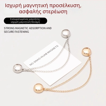 Μαγνητικά μανικετόκουμπα – κράμα μετάλλου, γυναικείο IN στυλ, στρογγυλό σχήμα, ηλεκτροπλατίωση, άνοιξη 2025