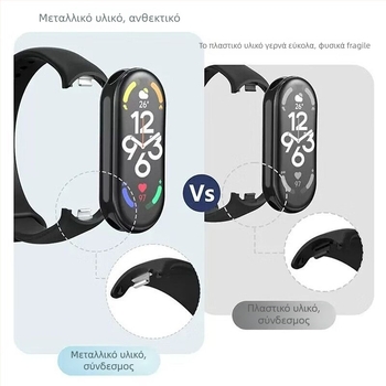 Ανταλλακτικό λουράκι για Xiaomi Mi Band 9/8 – NFC έκδοση, πλαστικό λουράκι, μοντέρνο στυλ, προσαρμοζόμενο πλάτος ζώνης