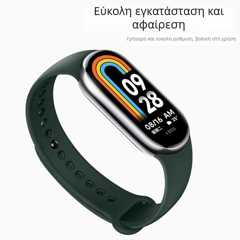 Ανταλλακτικό λουράκι για Xiaomi Mi Band 9/8 – NFC έκδοση, πλαστικό λουράκι, μοντέρνο στυλ, προσαρμοζόμενο πλάτος ζώνης