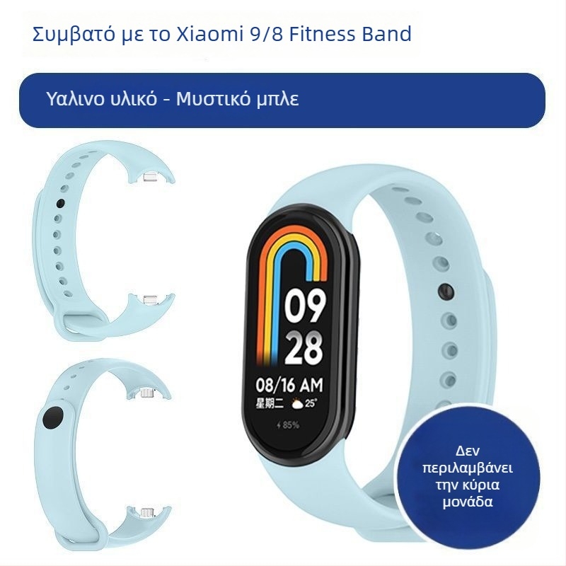 Ανταλλακτικό λουράκι για Xiaomi Mi Band 9/8 – NFC έκδοση, πλαστικό λουράκι, μοντέρνο στυλ, προσαρμοζόμενο πλάτος ζώνης