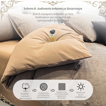 Καλύμμα παπλώματος από 100% βαμβάκι, ζακάρντ ύφανση, αντιδραστική βαφή, μοτίβο φυτών και λουλουδιών, πυκνότητα υφάσματος 133x72