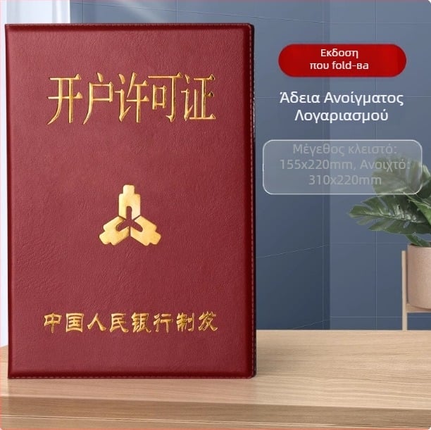 Δερμάτινο προστατευτικό κάλυμμα για επιχειρηματική άδεια, μη αναδιπλούμενο, τρία σε ένα, μοντέλο Fz-3592f