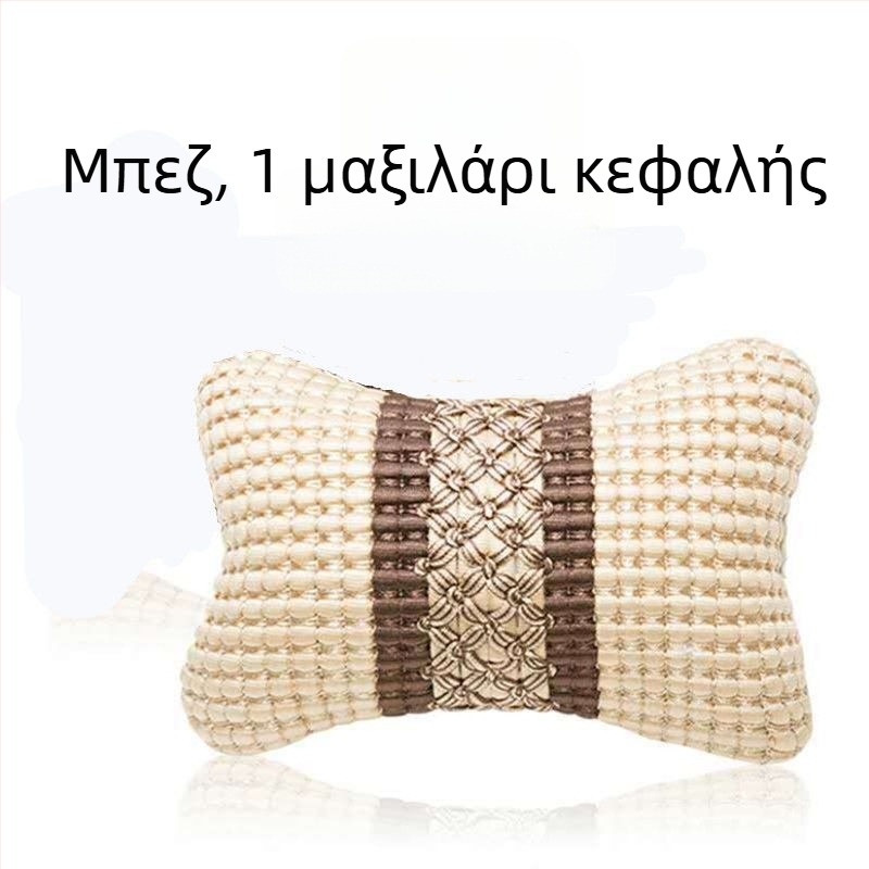 Ολοεποχική αυτοκινητική οσφυϊκή μαξιλαροθήκη με προσκέφαλο και μασάζ στην πλάτη — εξωτερικό Ice Silk, εσωτερικό PP Cotton, πλήρωση συνθετικών ινών, παγκόσμια κατάλληλη