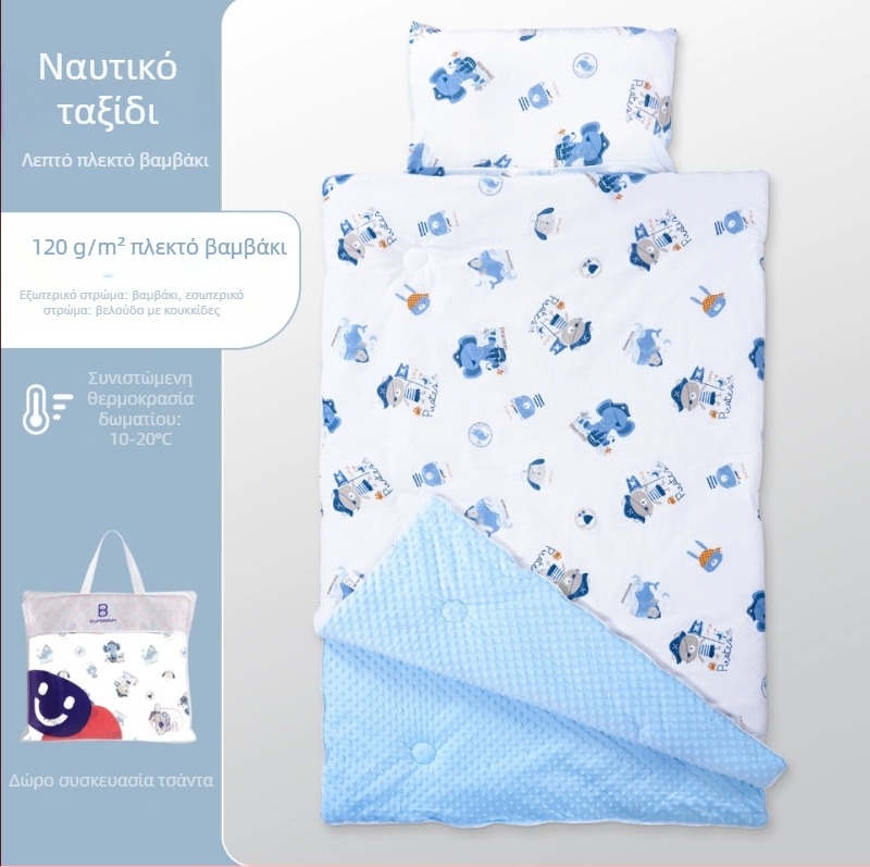 Παιδικός υπνόσακος με καρτούν σχέδιο, ύφασμα από 100% βαμβάκι, βάρος 1.6–2 κιλά, πλένεται στο πλυντήριο