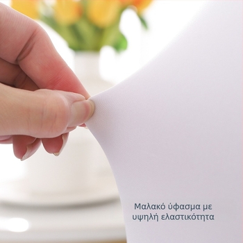 Κάλυμμα καρέκλας με πιέτες, ελαστικό, παχύ πολυεστέρας, ύφασμα 300 g, βάρος προϊόντος 500 g, με ενσωματωμένη πλάτη, στυλ ξενοδοχειακό γαμήλιο/μπανκέτ