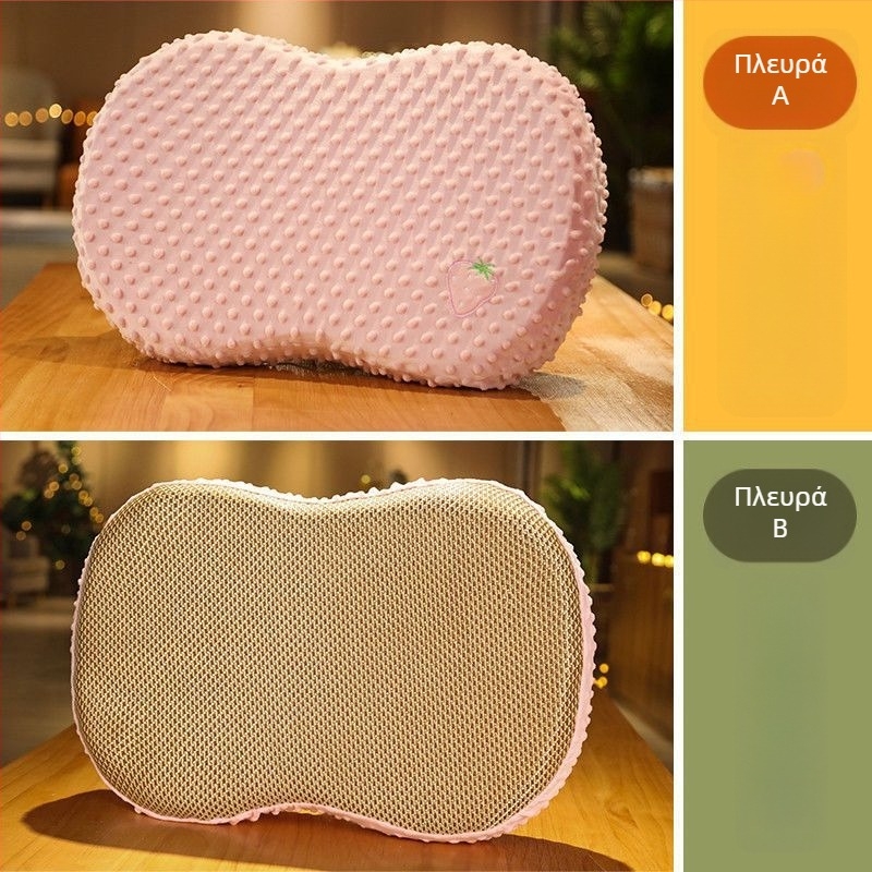 Μαξιλάρι μνήμης από αφρό με πυρήνα λατέξ, σχήματος καραμέλας, ύψος πυρήνα 1–5 cm