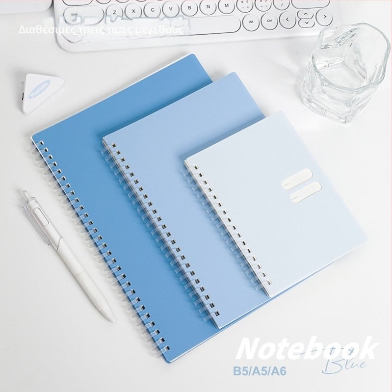 Σπιράλ σημειωματάριο με μαλακή PP κάλυψη, μοντέλο 833, 140 σελίδες κειμένου, χαρτί 80 g/m²