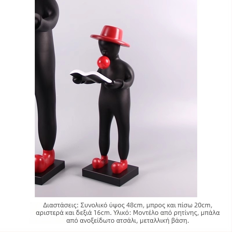 Καθήμενο γλυπτό από ρητίνη: αγόρι που κρατά μπαλόνια και φουσκώνει φυσαλίδες, απλό και μοντέρνο στυλ; Υλικό: ρητίνη + ανοξείδωτος χάλυβας; Τέχνη: Άλλο; Δώρο: Προσωπικό δώρο