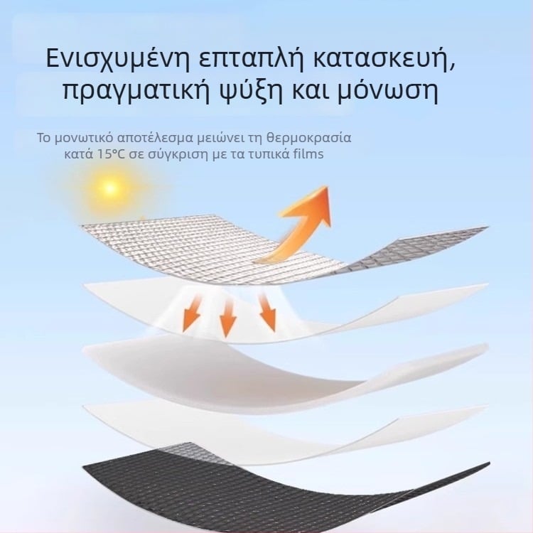 Αυτοκόλλητο φιλμ παραθύρου για σκίαση - ύφασμα, μοντέρνο στυλ, μονόχρωμο σχέδιο, καθιστικό