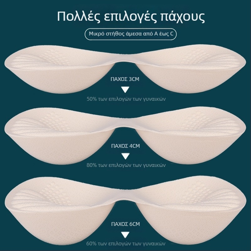 Μαξιλαράκια στήθους για σουτιέν – υπερλεπτά μαξιλάρια από σπόγγο για διακριτή ανύψωση (Άνοιξη 2023)