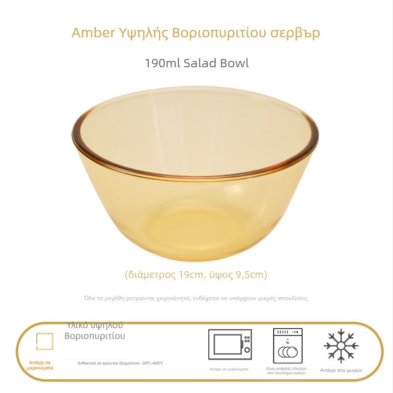 Σετ γυάλινού σερβίρου για τραπέζι με μπολ σούπας με διπλά χέρια, από γυαλί υψηλού βοροσιλικατ, ελαφρύς-πολυτελής στυλ, δυνατότητα προσαρμογής, κατάλληλο για παιδιά, φοιτητές, εγκύους, ενήλικες και ηλικιωμένους