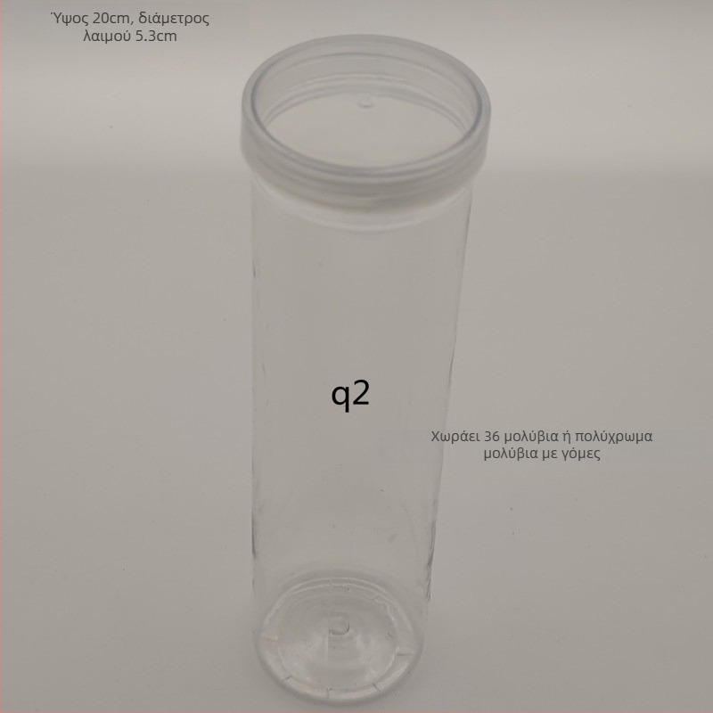 Πλαστικό βάζο με καπάκι για αποθήκευση στυλό και μολυβιών – 40 οπές, υλικό TPE, 25 g, κωδικός προϊόντος F879TT89MJS6T7