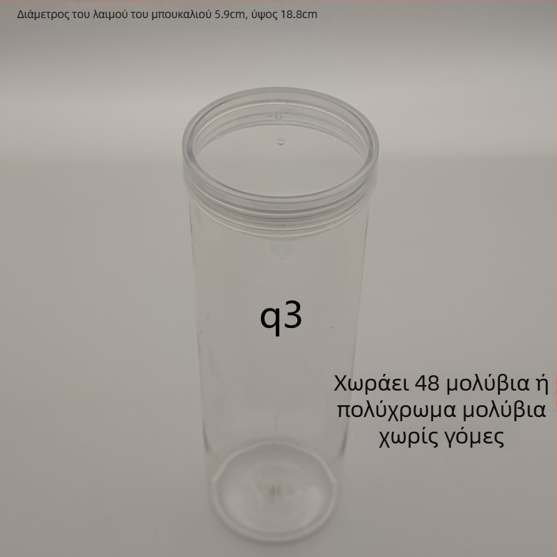 Πλαστικό βάζο με καπάκι για αποθήκευση στυλό και μολυβιών – 40 οπές, υλικό TPE, 25 g, κωδικός προϊόντος F879TT89MJS6T7