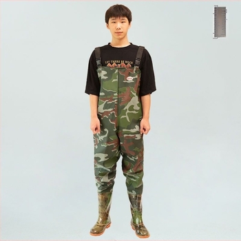 Ολόσωμο αδιάβροχο ρούχο ψαρέματος με ενσωματωμένα μποτάκια