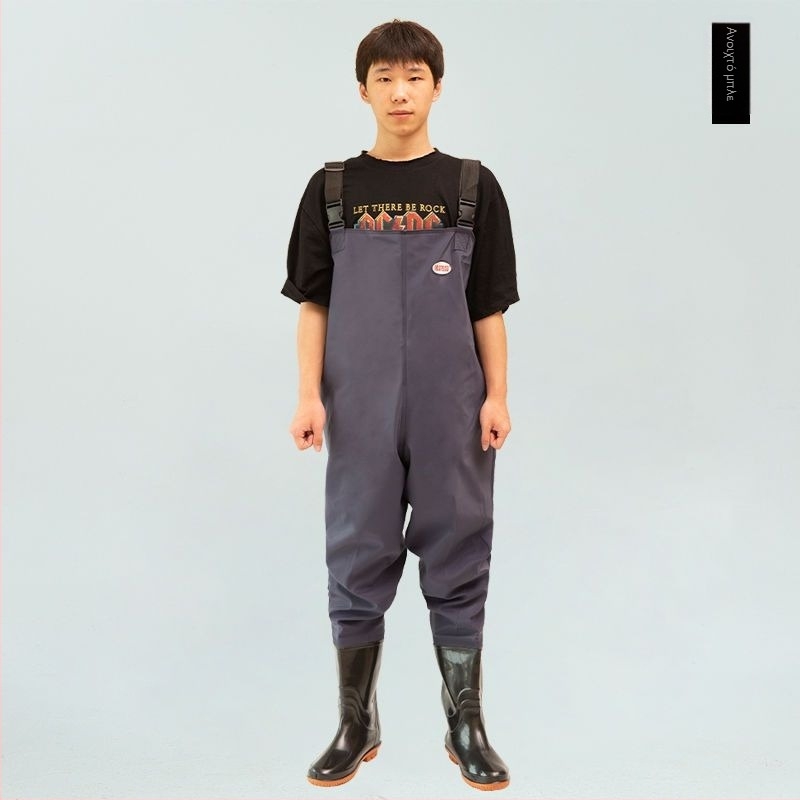 Ολόσωμο αδιάβροχο ρούχο ψαρέματος με ενσωματωμένα μποτάκια