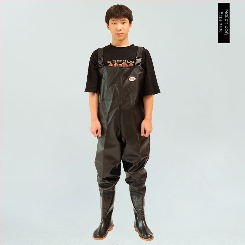 Ολόσωμο αδιάβροχο ρούχο ψαρέματος με ενσωματωμένα μποτάκια