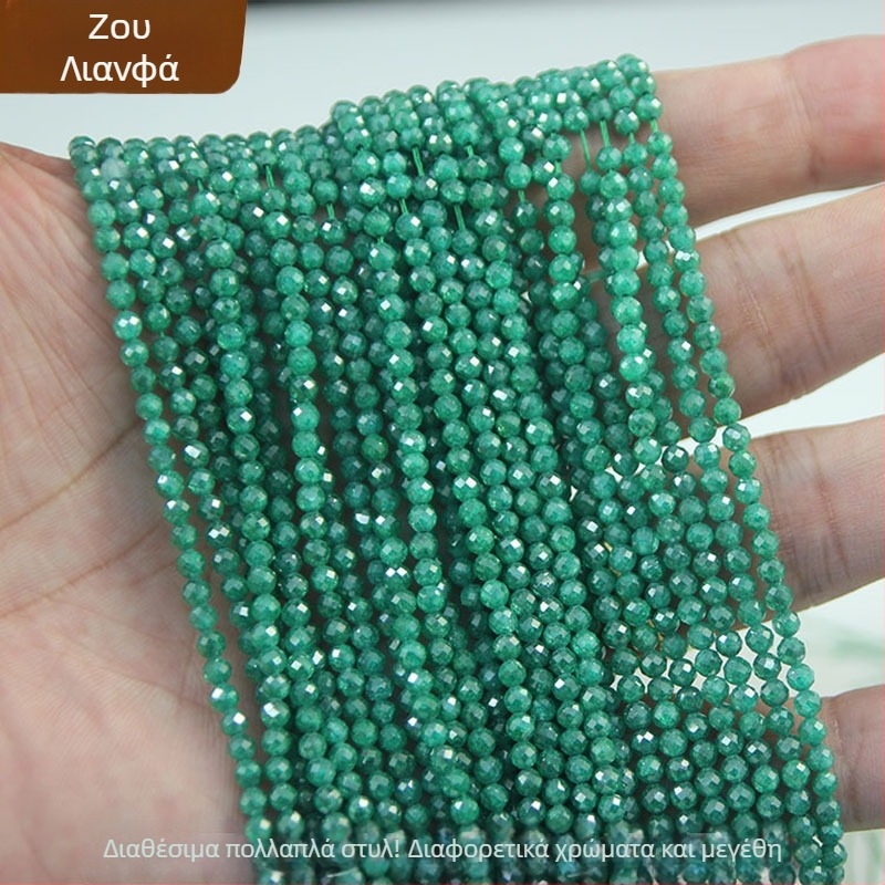 Αμέθιστος φασετιωμένες στρογγυλές χάντρες με ευθεία οπή – ημιτελή διαχωριστικά για DIY κοσμήματα (κολιέ και βραχιόλι)