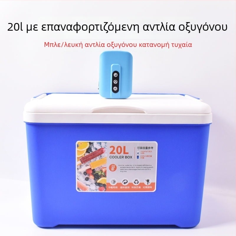 Κιβώτιο αλιείας για γαρίδες με αντλία οξυγόνου, πλαστικό, χωρητικότητα 80+, κατασκευασμένο στην Κίνα