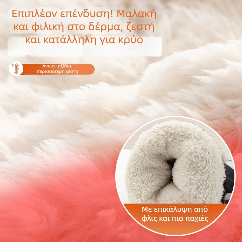 Γάντια ποδηλάτου, παχιές ζεστές προστατευτικές ασπίδες χεριών με επένδυση φλίς, ύφασμα Oxford, unisex, για ενήλικες και παιδιά