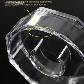 Θήκη Προβολής Κοσμημάτων – Διαφανές ακρυλικό, ανθεκτικό στη σκόνη, τετράγωνη/κυκλική μορφή, για βραχιόλια και χάντρες Βούδα