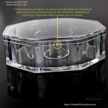 Θήκη Προβολής Κοσμημάτων – Διαφανές ακρυλικό, ανθεκτικό στη σκόνη, τετράγωνη/κυκλική μορφή, για βραχιόλια και χάντρες Βούδα