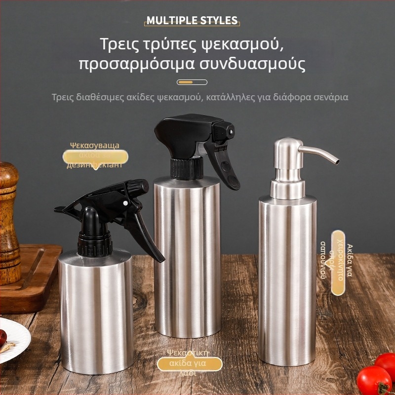 Δοχείο σαπουνιού από ανοξείδωτο ατσάλι 304, χειροκίνητος μηχανισμός πατήματος, επιτραπέζια τοποθέτηση, μοντέρνος μινιμαλιστικός σχεδιασμός, ηλεκτροπλατίωση φινίρισμα