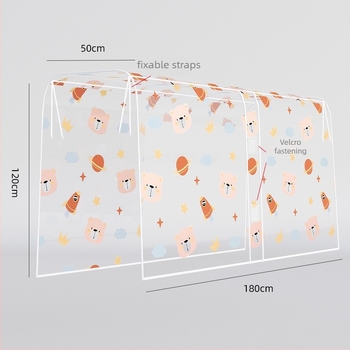 Κάλυμμα ρούχων με εκτύπωση Διαστημικό Αρκούδι, διαφανές, τύπος δαπέδου, PVC, προστασία από σκόνη (για ρούχα; κυκλοφορία καλοκαίρι 2024)