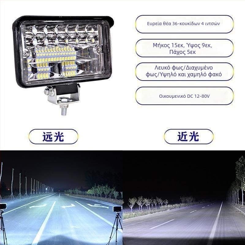 LED προβολέας φορτηγού 12–24V с φωτισμό κατά της ομίχλης, Μοντέλο 1, Συμβατό με 1 μοντέλο — Tianzhiba