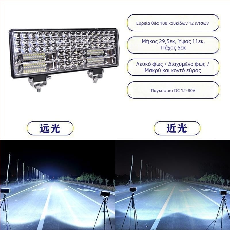 LED προβολέας φορτηγού 12–24V с φωτισμό κατά της ομίχλης, Μοντέλο 1, Συμβατό με 1 μοντέλο — Tianzhiba