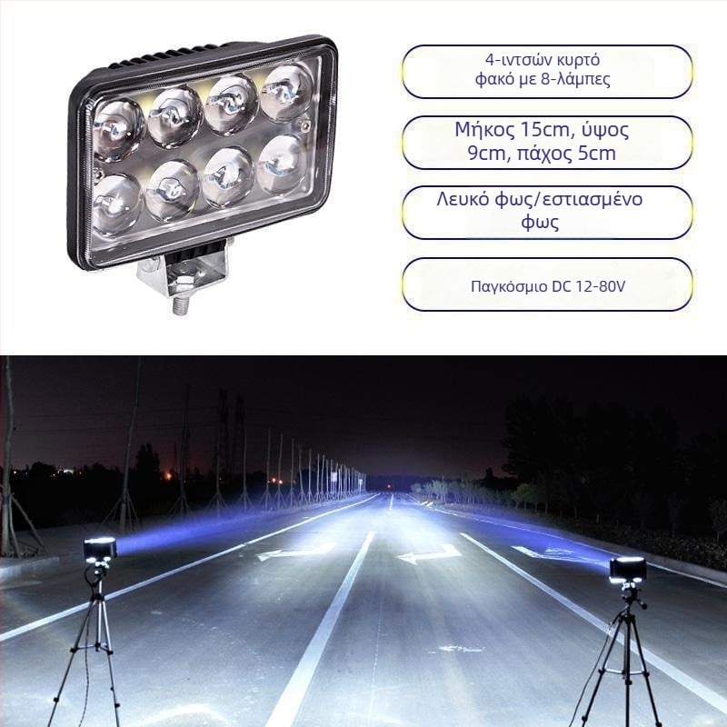 LED προβολέας φορτηγού 12–24V с φωτισμό κατά της ομίχλης, Μοντέλο 1, Συμβατό με 1 μοντέλο — Tianzhiba