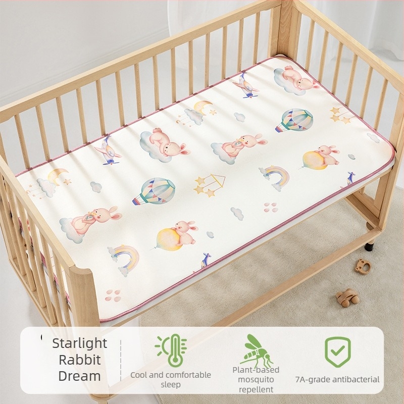 Bepeps Μάτ Δροσιάς για Μωρά – Φυσική ίνα ευκαλύπτου και πολυεστέρα, για 1–2 ετών, στρώμα κούνιας