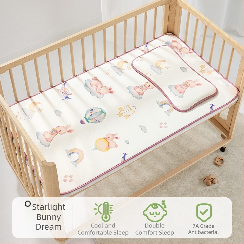 Bepeps Μάτ Δροσιάς για Μωρά – Φυσική ίνα ευκαλύπτου και πολυεστέρα, για 1–2 ετών, στρώμα κούνιας