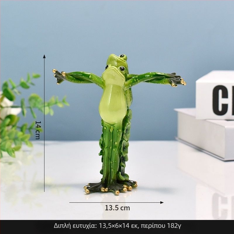 Φιγούρα βατραχάκι γιόγκα - διακοσμητικό από ρητίνη για υπνοδωμάτιο/γραφείο/σαλόνι, δώρο γενεθλίων σε συμμαθητή, κατασκευασμένο με έγχυση, χωρίς παραμετροποίηση